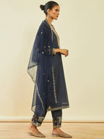 Thumbnail for Soch Ethnic Motifs Embroidered Regular Sequinned Kurta With Trousers & Dupatta - Distacart