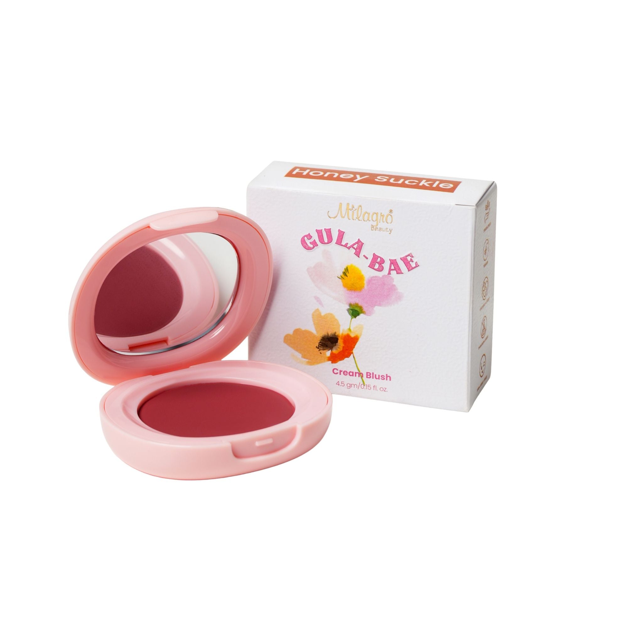 Milagro Beauty Gula-Bae Cream Blush - Honey Suckle - Distacart