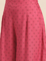 Thumbnail for All About You Women Pink Printed Kurta with Palazzos & Dupatta - Distacart