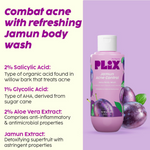 Thumbnail for PLIX The Plant Fix Jamun Active Acne Regime With Cleanser & Body Wash For Women & Men - Distacart