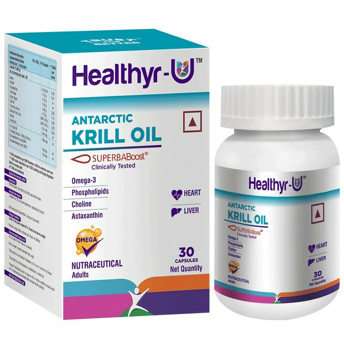 Healthyr-U Antarctic Krill Oil Capsules - Distacart