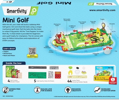 Smartivity Mini Golf Tabletop Game for Kids 6-12 Years Old - Distacart