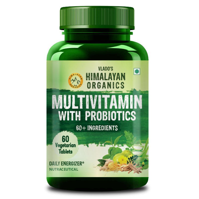 Himalayan Organics Multivitamin With Probiotics Vegetarian Tablets - Distacart