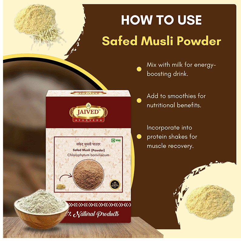 Jaived Ayurveda Safed Musli Powder