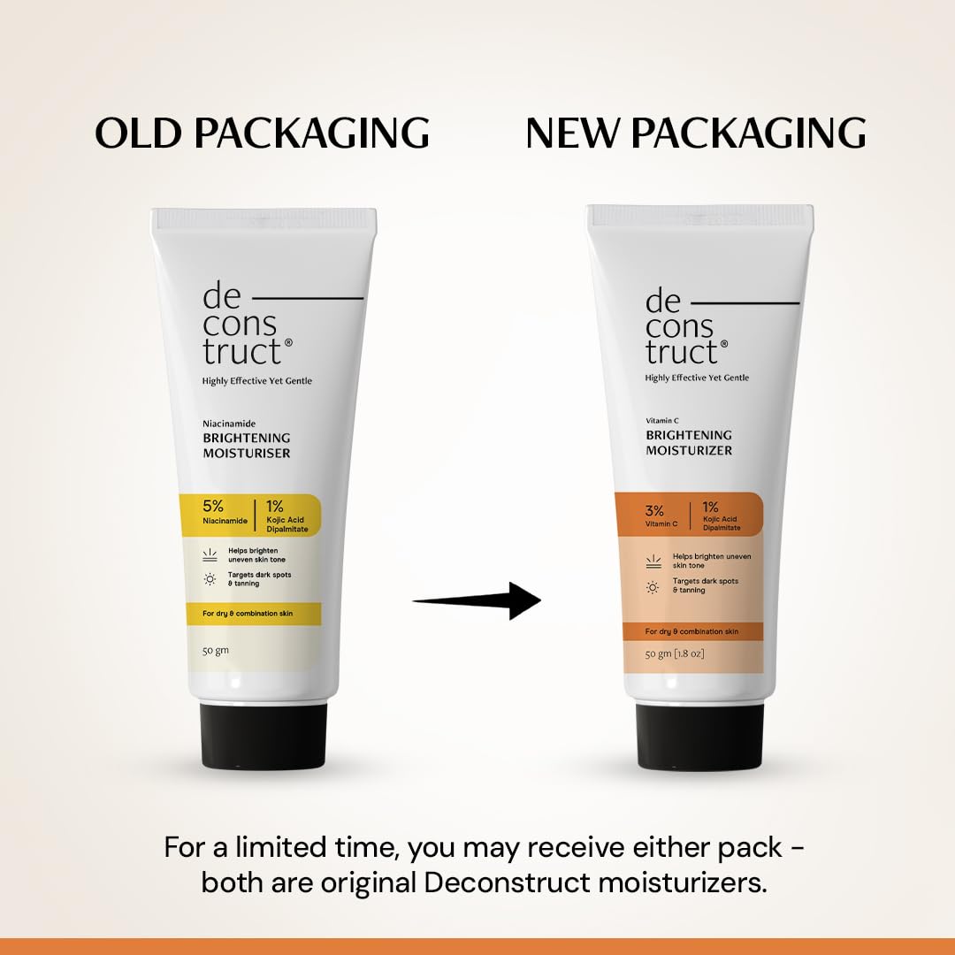 Deconstruct Niacinamide Brightening Face Moisturizer 5% Niacinamide + 1% Kojic Acid + 5% Vitamin C