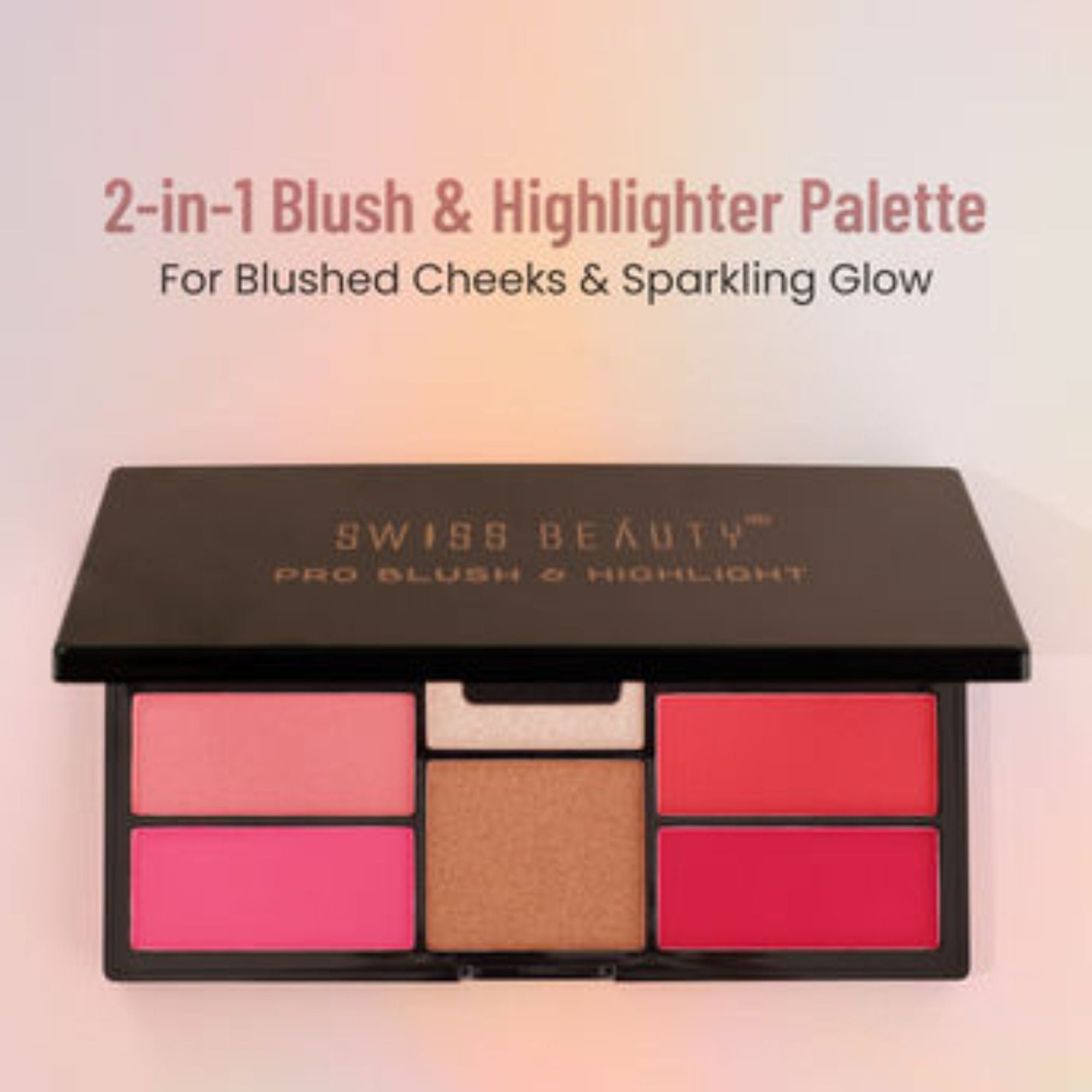 Swiss Beauty Pro Blush & Highlight - Shade 04 - Distacart