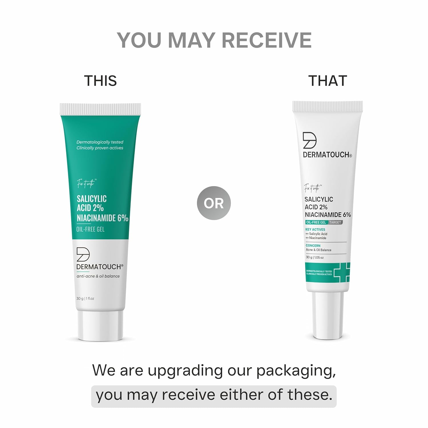 Dermatouch Salicylic Acid 2% & Niacinamide 6% Oil-Free Gel