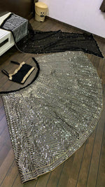 Thumbnail for Jyoti Fashion Women's Silver Georgette Sequins with Zari Embroidered Designer Lehenga Choli Set - Distacart
