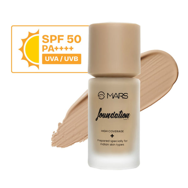MARS SPF50 PA++++ High Coverage Liquid Foundation - 4