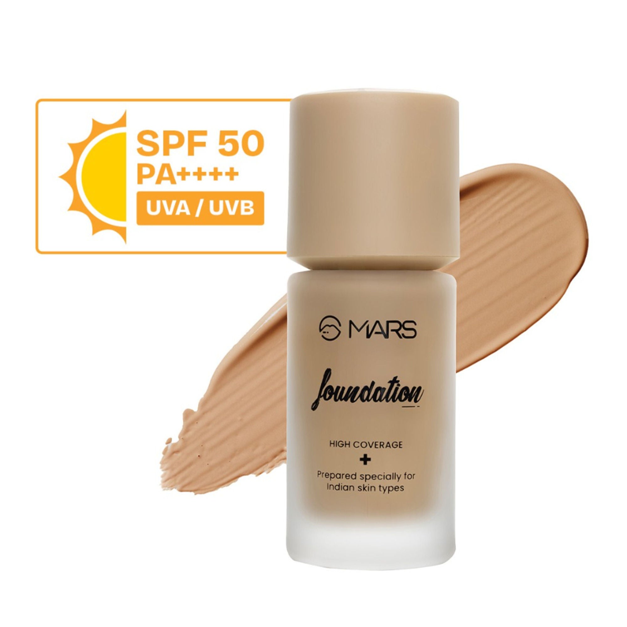 MARS SPF50 PA++++ High Coverage Liquid Foundation - 5