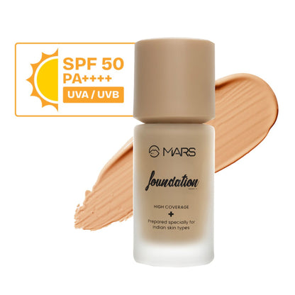 MARS SPF50 PA++++ High Coverage Liquid Foundation - 6