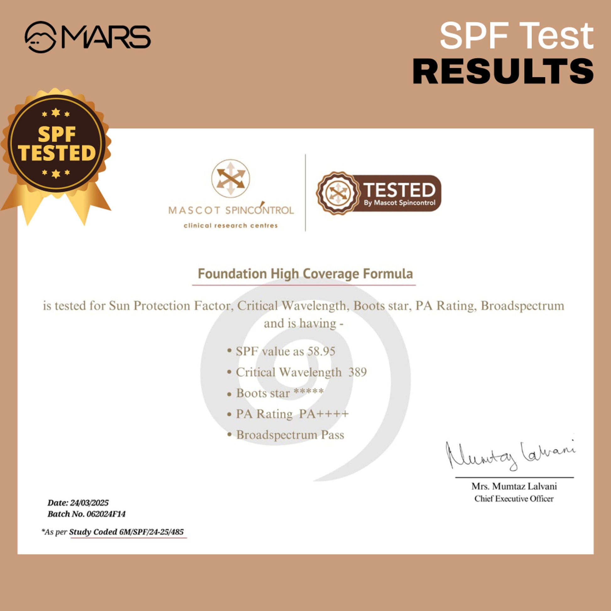 MARS Cosmetics SPF50 PA++++ High Coverage Liquid Foundation - 5.5 - Distacart