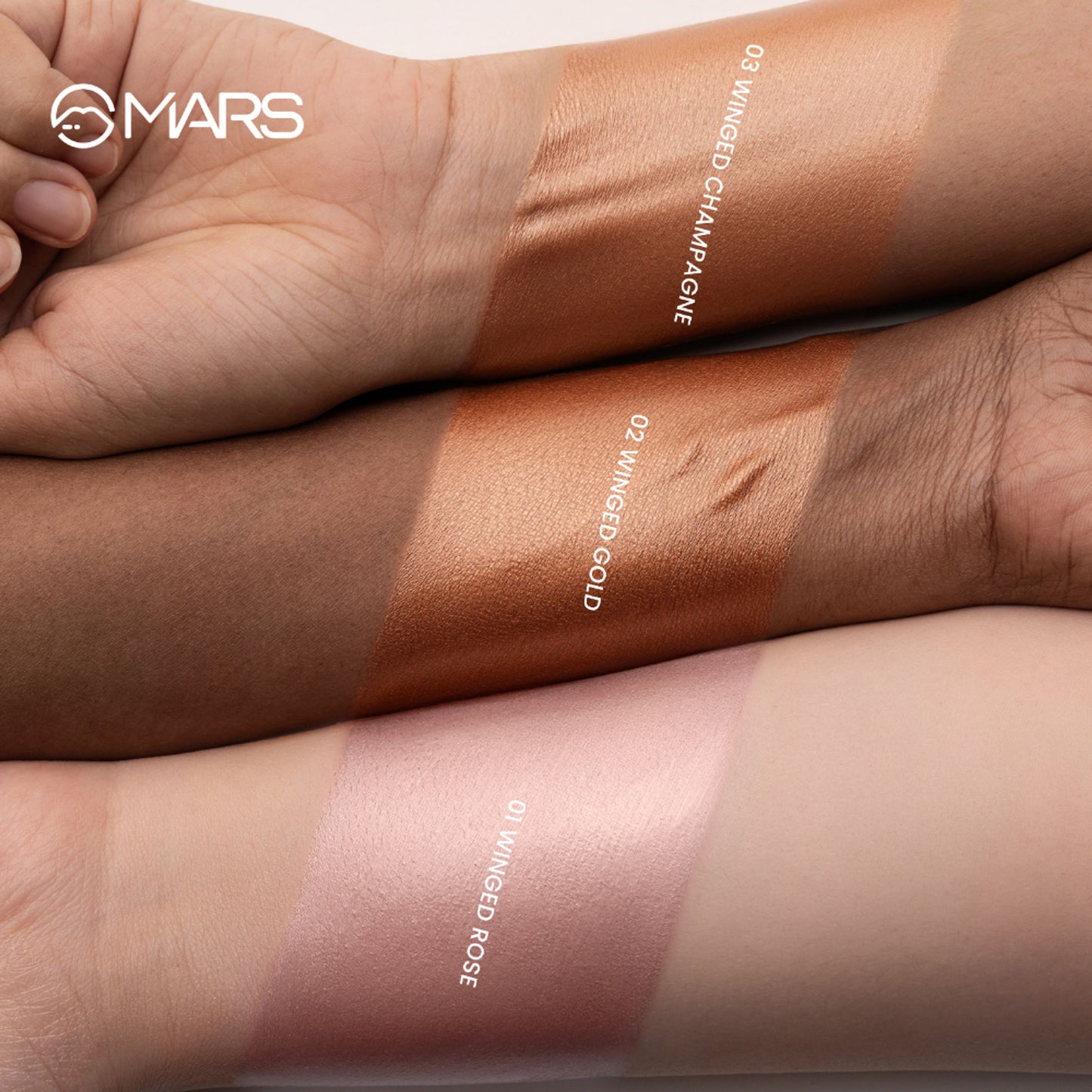 MARS Cosmetics Glow Fly Liquid Highlighter - 02-Winged Champagne - Distacart
