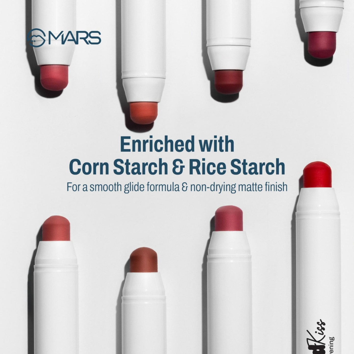 MARS Cosmetics Cloud Kiss Soft - Matte Lip Crayon - 14 Petal Drift - Distacart