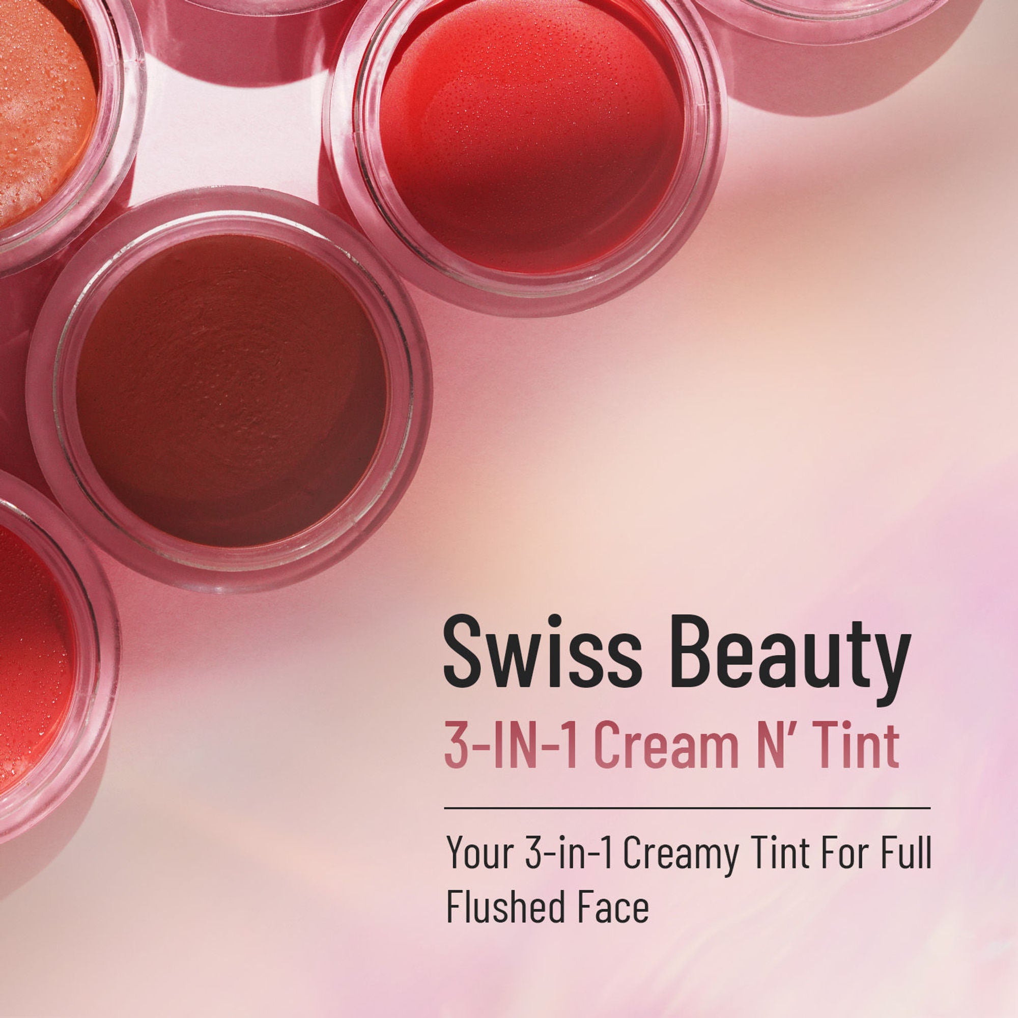 Swiss Beauty Lip & Cheek Cream - Strawberry Sizzle - Distacart