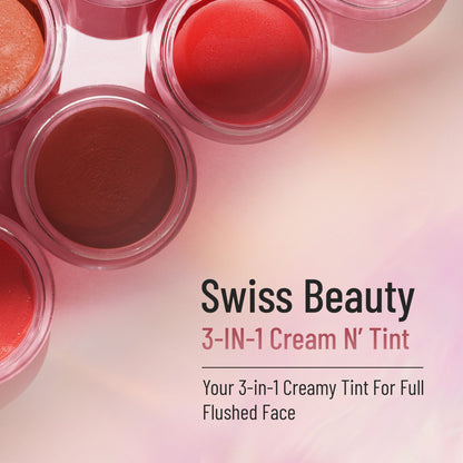 Swiss Beauty Lip & Cheek Cream - Strawberry Sizzle - Distacart