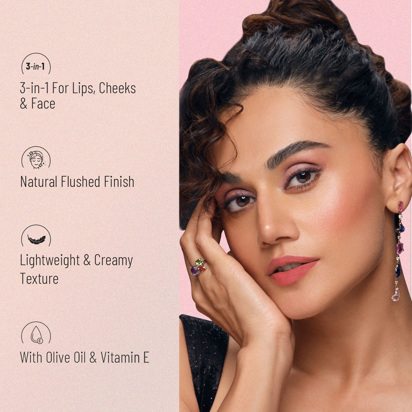 Swiss Beauty Lip & Cheek Cream - Strawberry Sizzle - Distacart
