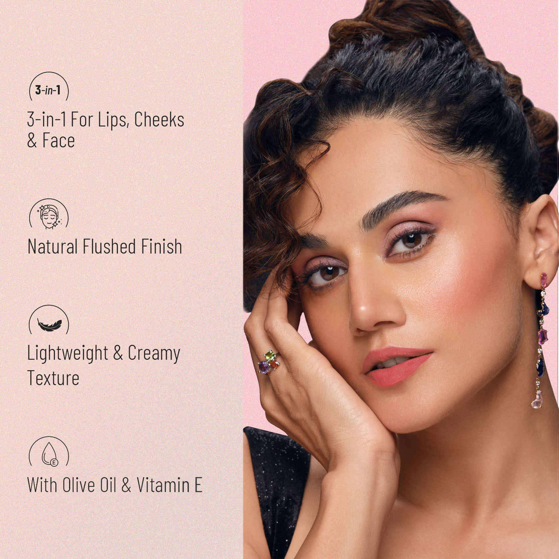 Swiss Beauty Lip & Cheek Cream - Strawberry Sizzle - Distacart