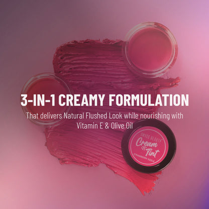 Swiss Beauty Lip & Cheek Cream - Strawberry Sizzle - Distacart