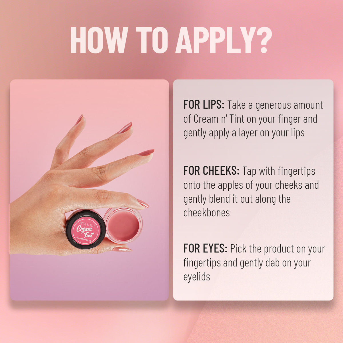Swiss Beauty Lip & Cheek Cream - Strawberry Sizzle - Distacart