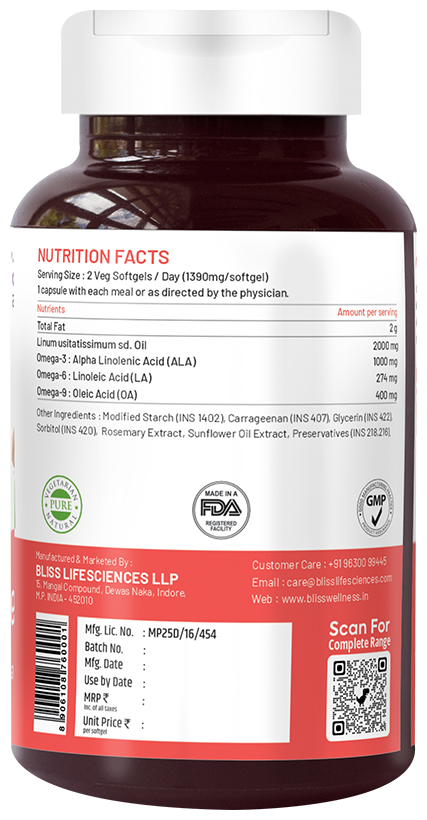 bliss welness cardio bliss omega 3 6 9 capsule