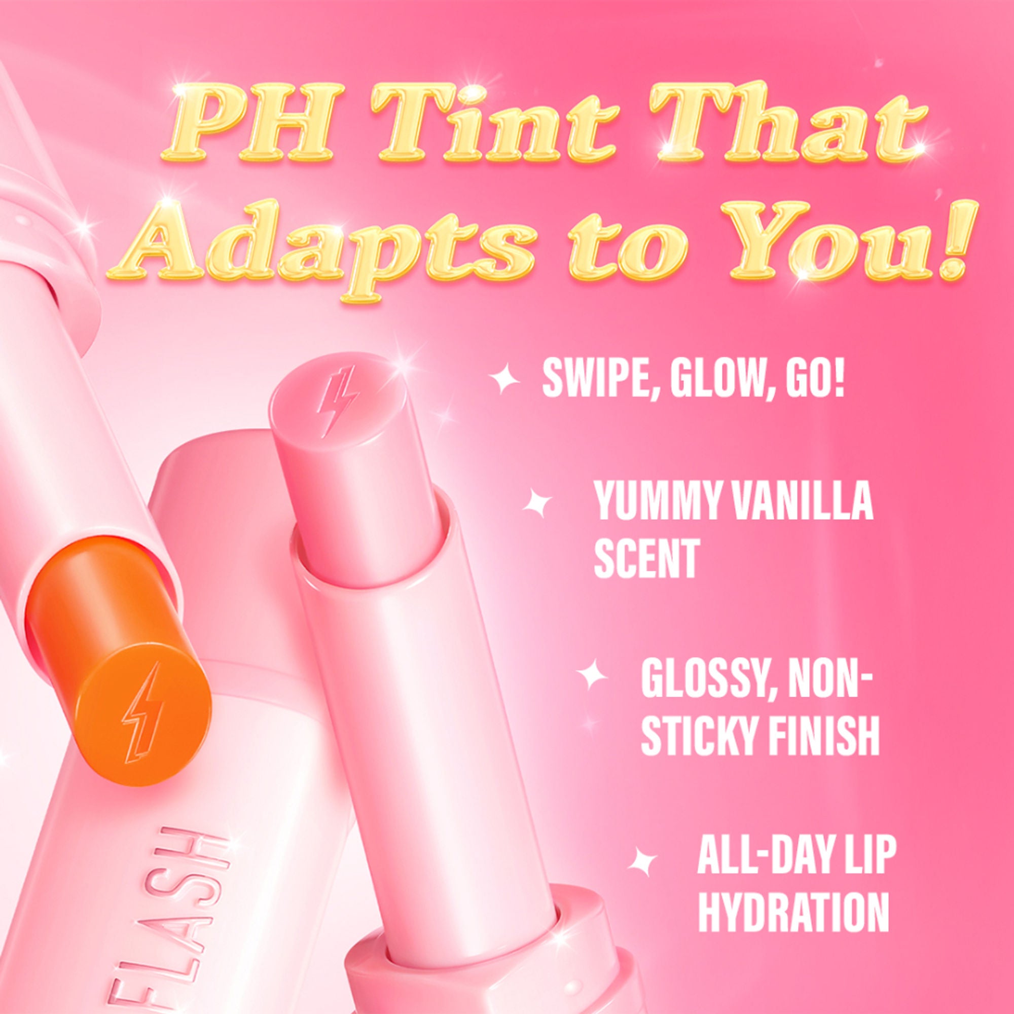 PINKFLASH Color Reviving Lip Balm - Hot Pk01 Petal Pink - Distacart