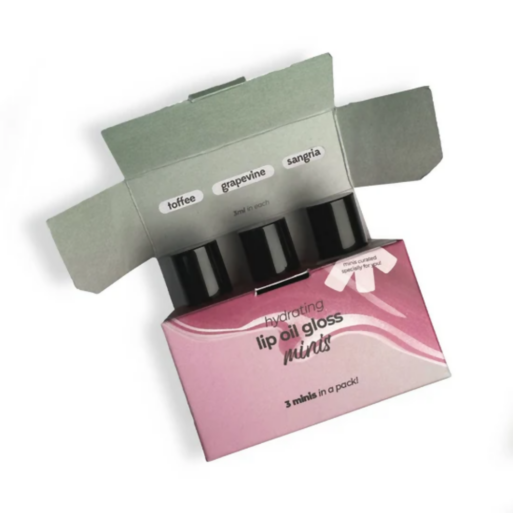 Ruby's Organics Lip Oil Gloss Minis Pack - Sunset - Distacart