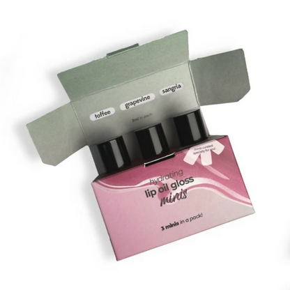 Ruby's Organics Lip Oil Gloss Minis Pack - Sunset - Distacart