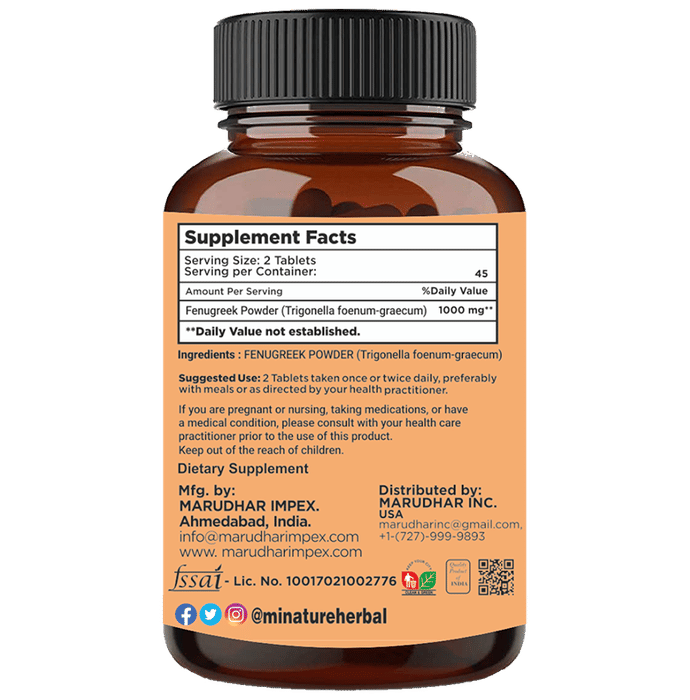 Minature Fenugreek Tablet