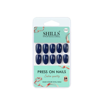 shills professional reusable press on nails oval spn512