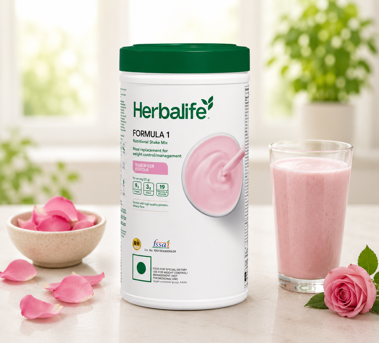 Herbalife Formula 1 Nutritional Shake Mix Rose Kheer Flavour
