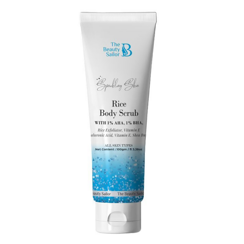 The Beauty Sailor Sparkling Skin Rice Body Scrub For Glowing Skin - Distacart