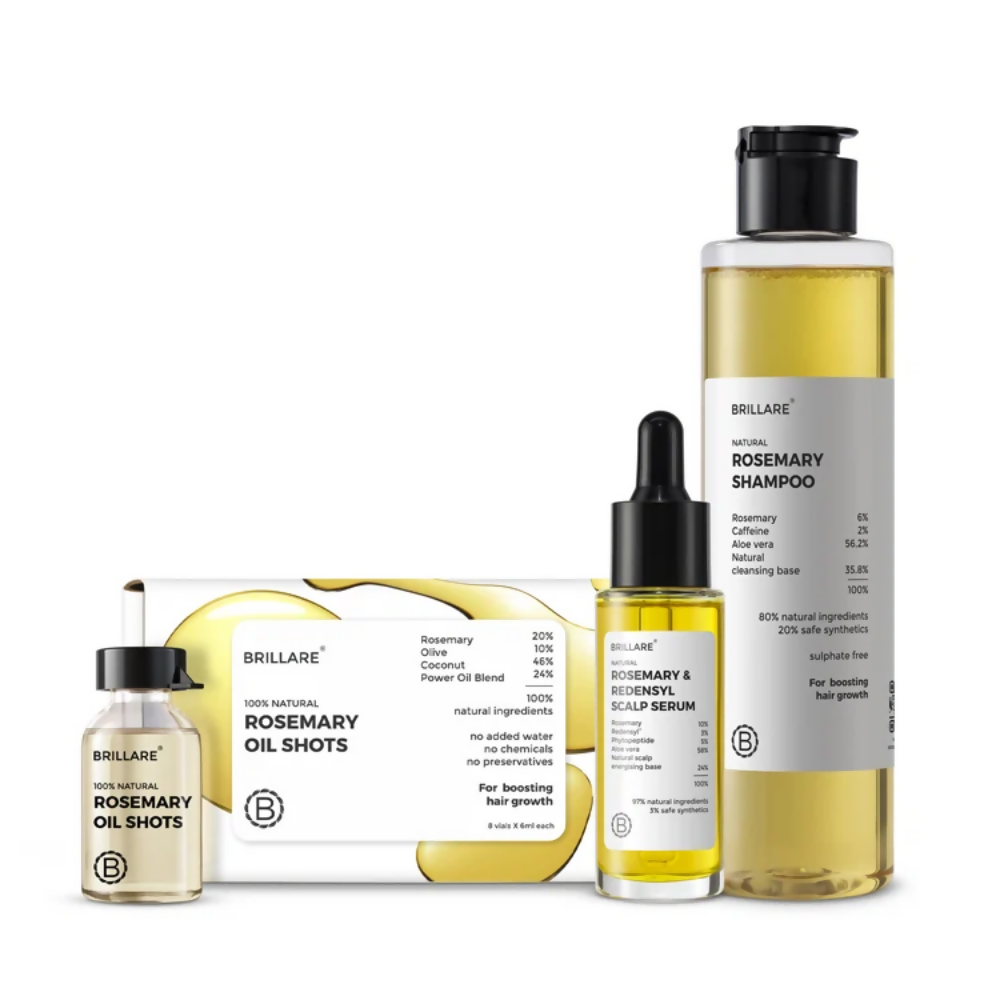 Brillare Rosemary Oil Shots For Visible Hair Growth - Dista
