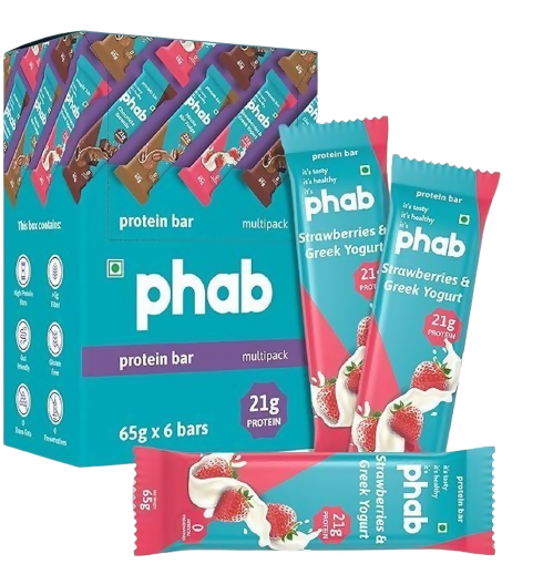 Phab Protein Bars With Protein Strawberries & Greek Yogurt - Dista