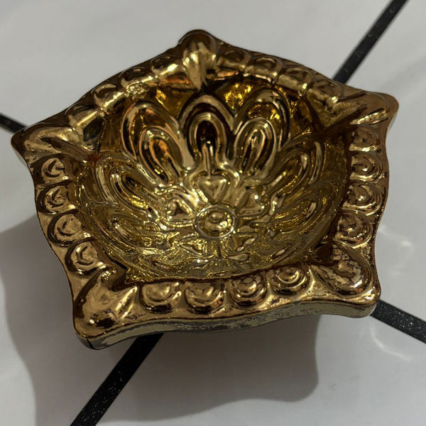 Wood estate Crafted From Metal Designer Diya - Distacart