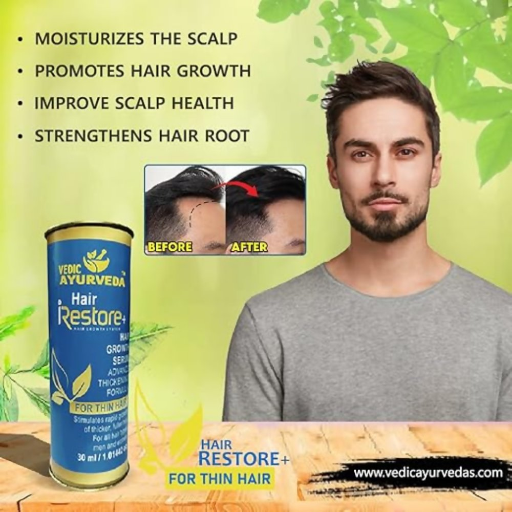 VedicAyurveda Hair Restore+ Serum Hair Growth Serum - Dista