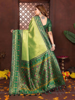 Thumbnail for Aastha Fashion Pista Tissue Silk Weaving Saree - Distacart