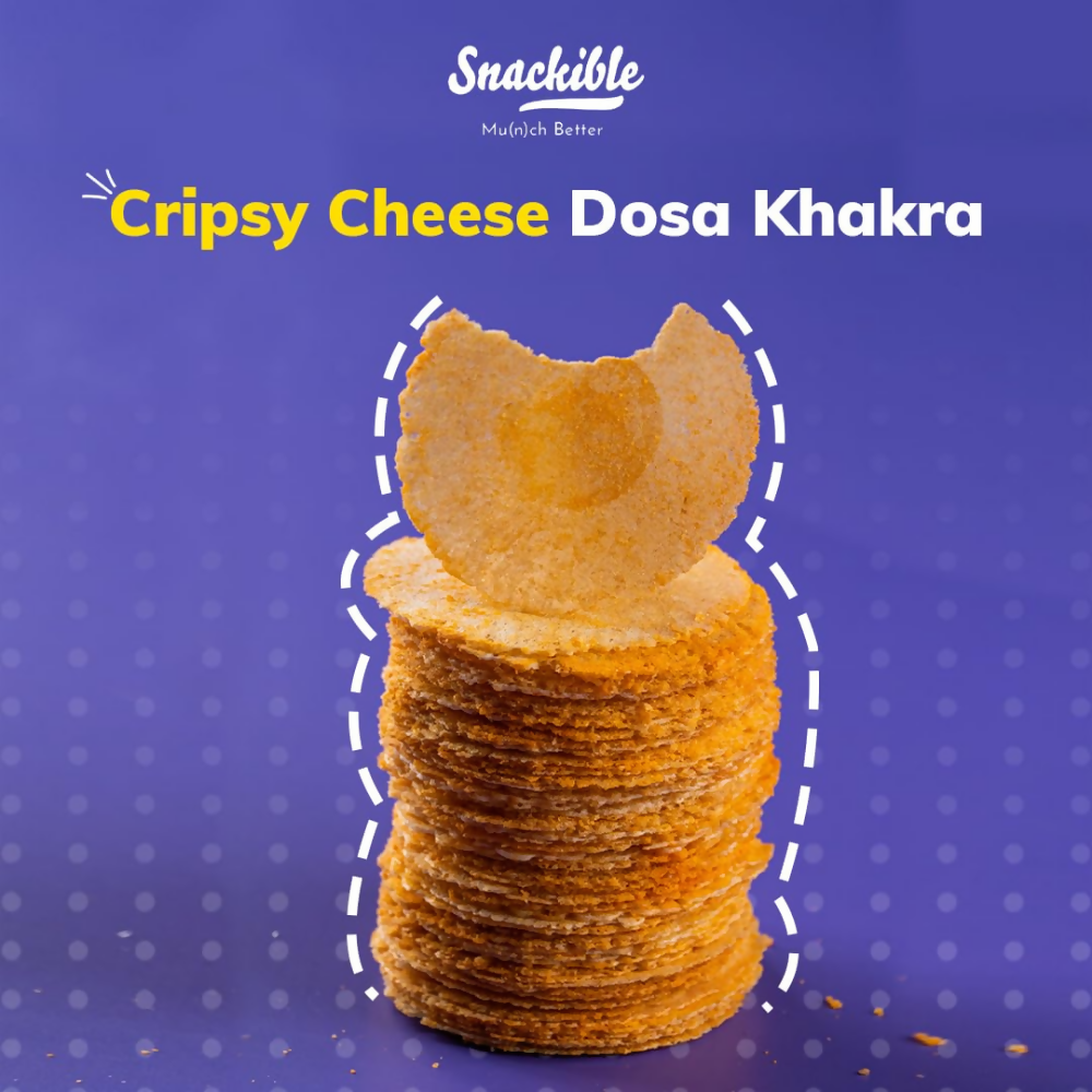 Snackible Cheese Dosa Khakra - Millet Snack - Distacart
