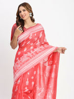 Thumbnail for Astita Linen Cotton Sky Blue Saree