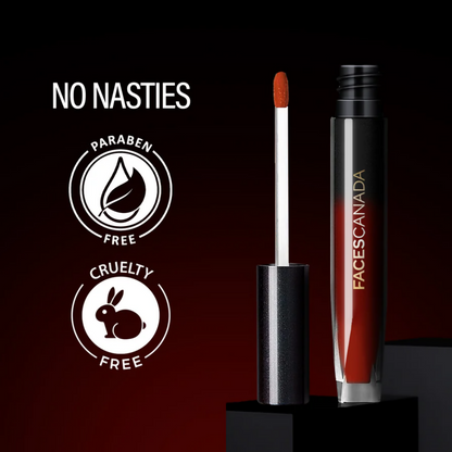 Faces Canada Comfy Silk Liquid Lipstick - Achiever Red 09 - Distacart