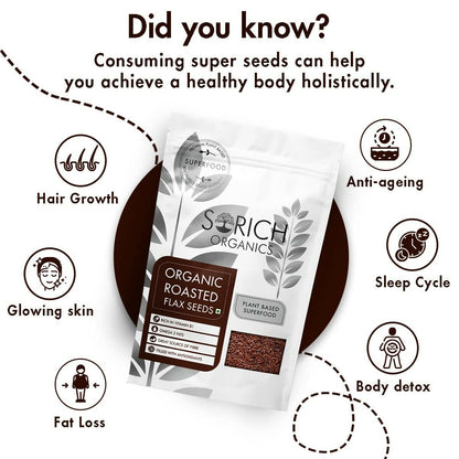 Sorich Organics Roasted Flax Seeds - Distacart