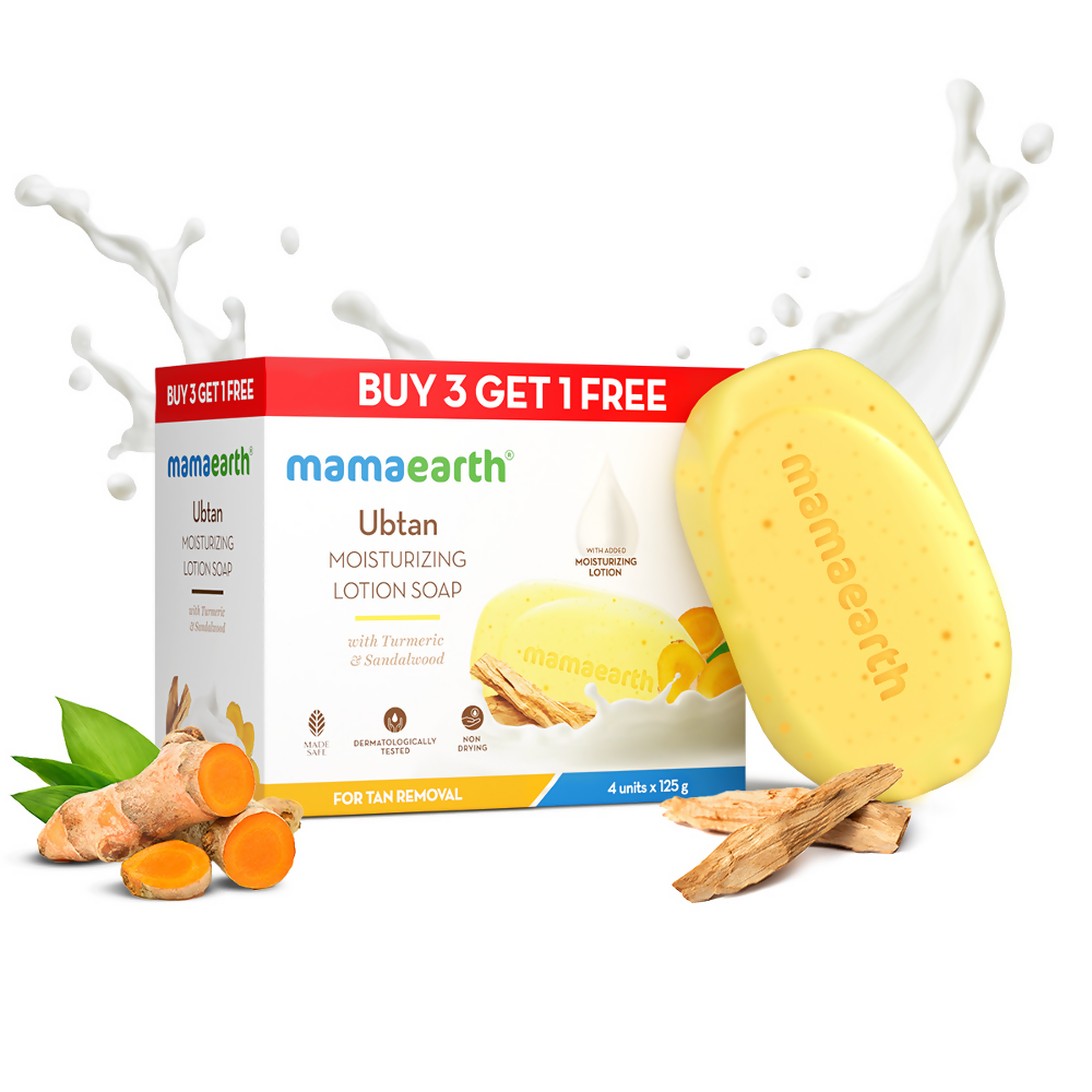 Mamaearth Ubtan Moisturizing Lotion Soap (Buy 3 Get 1 Free) - Limited Time Offer