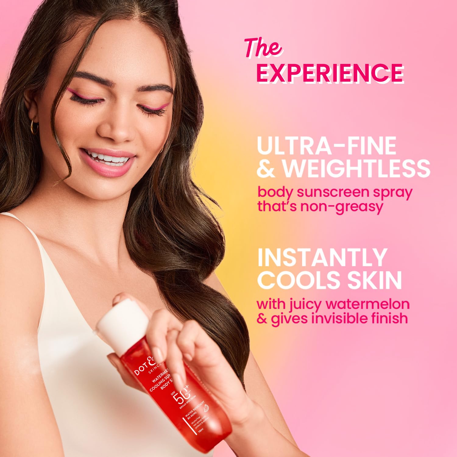 Dot & Key Watermelon Cooling Sunscreen Body Spray SPF 40 Pa+++