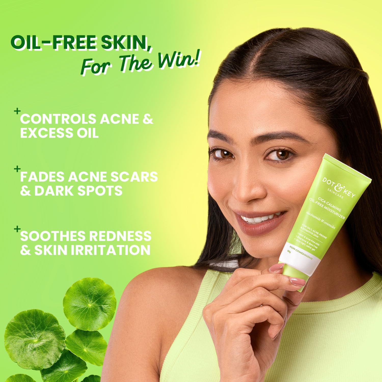 Dot & Key Cica + Niacinamide Oil Free Moisturizer For Acne Prone Skin