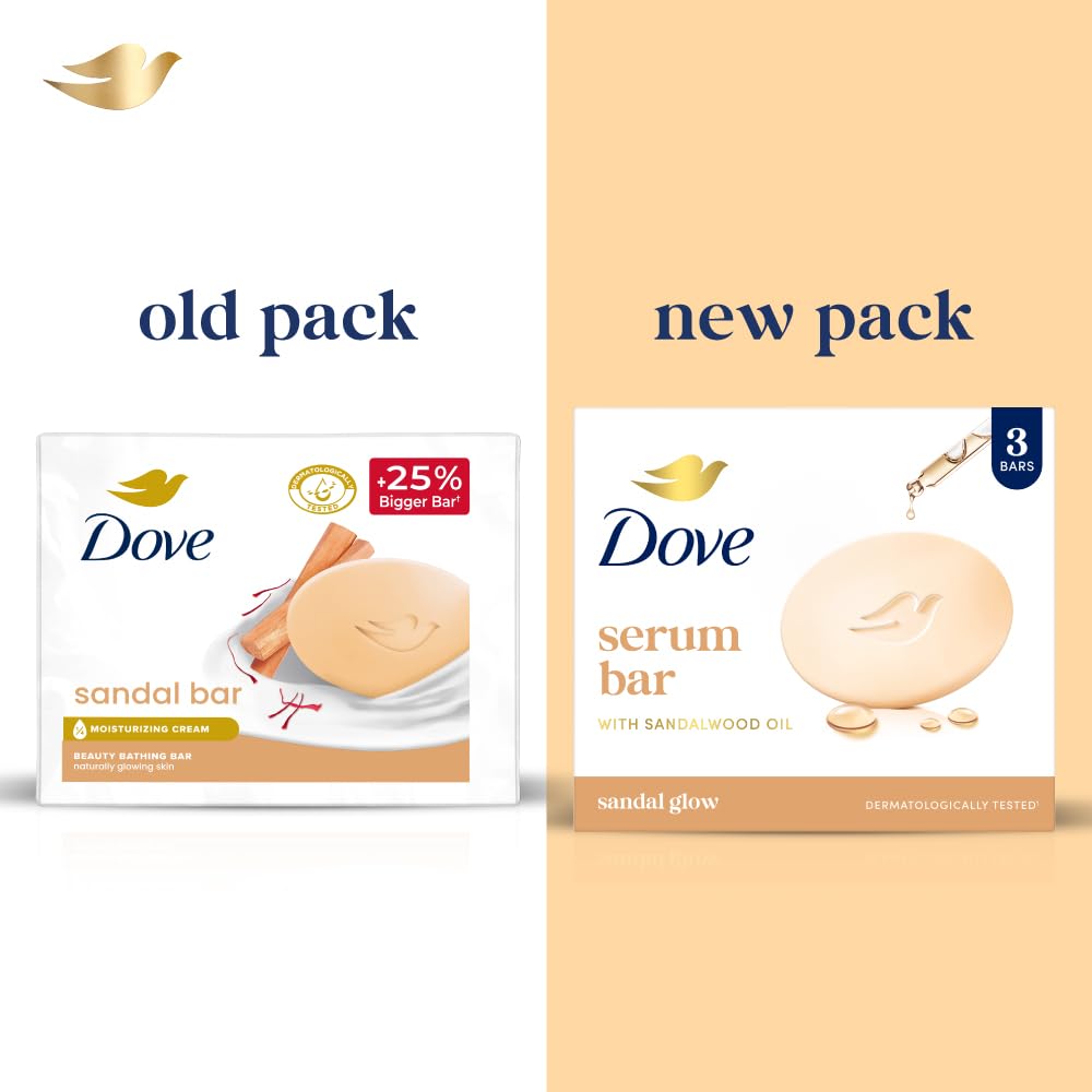 Dove Sandal Beauty Bathing Bar - For Natural Glowing Skin - Distacart
