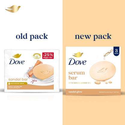 Dove Sandal Beauty Bathing Bar - For Natural Glowing Skin - Distacart