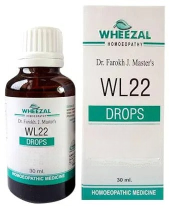 Wheezal Homeopathy WL-22 Drops - Distacart