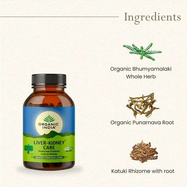 Ingredients of Organic India Liver Kidney Care