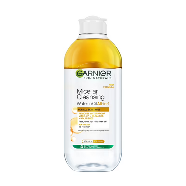 Garnier Skin Naturals, Micellar Oil-Infused Cleansing Water - Distacart