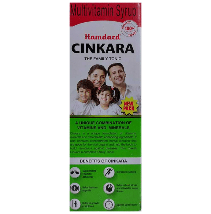 Hamdard Cinkara Multivitamin Syrup - Distacart